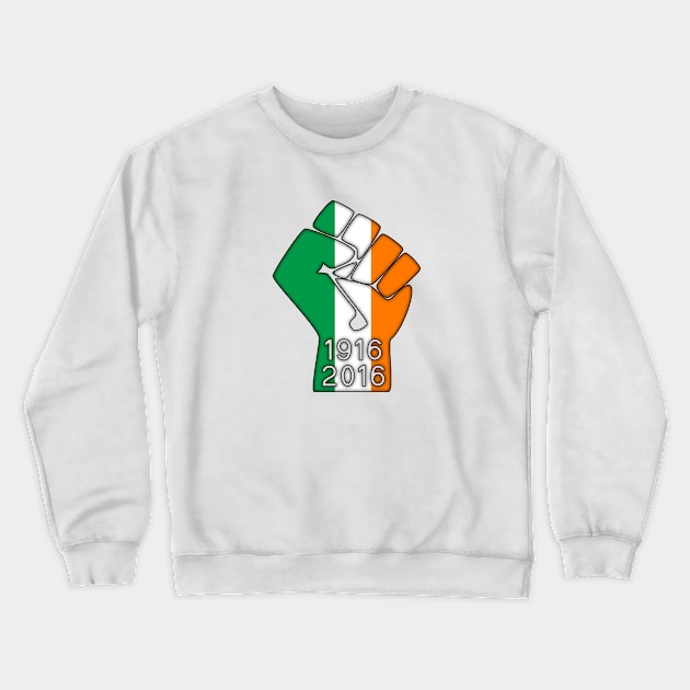 Ireland Fist 1916 Flag Crewneck Sweatshirt by SeattleDesignCompany